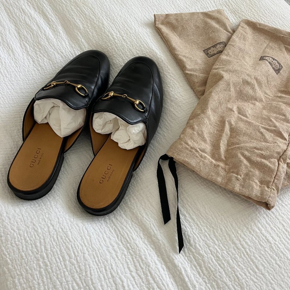 Gucci Women's Princetown Leather Slipper